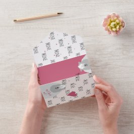 Zal jij van mij zijn? Schaapachtig liefde + Valent All In One Uitnodiging