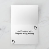 **ZAL "JULLIE" MARRY "ME" (IK HOOP VAN U) KAART (Binnen)