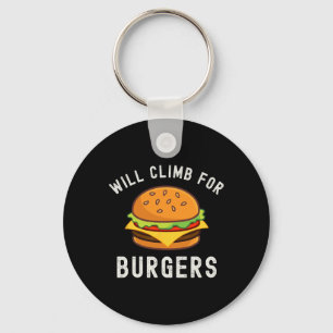 Zal Klimmen Voor Burgers Grappig Rotsklimmen Outdo Sleutelhanger
