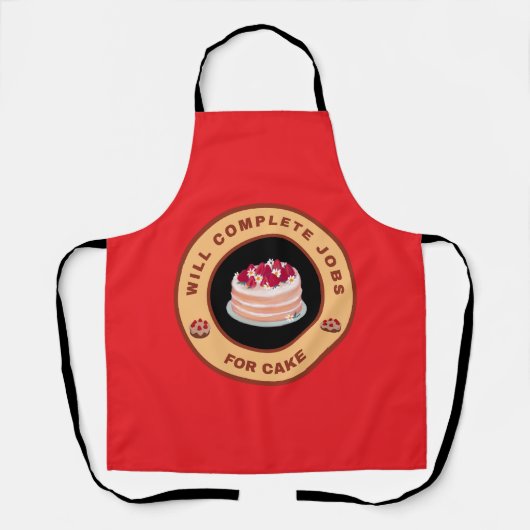 Zal klussen klaren voor Cake Schort (Voorkant)
