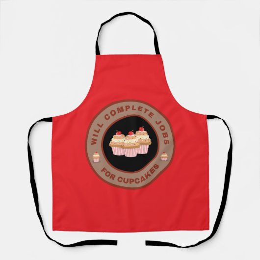 Zal klussen klaren voor Cupcakes Schort (Voorkant)
