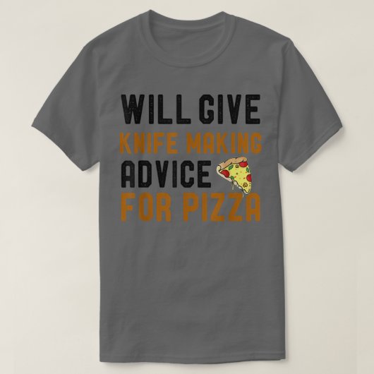 Zal Knife advies geven voor Pizza Funny Blad T-shirt (Design voorkant)
