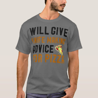 Zal Knife advies geven voor Pizza Funny Blad T-shirt