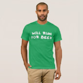 Zal lopen voor groen bier, St. Patrick's Day Runni T-shirt (Voorkant volledig)
