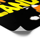 Zal lopen voor snoep grappige Halloween hardloper  Poster (Hoek)