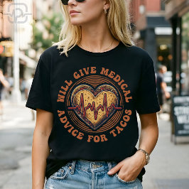 Zal medisch advies geven voor Tacos Verpleegster C T-shirt