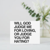 ZAL MIJ RECHTVAARDIGEN VOOR LOVIN BRIEFKAART (Staand voorkant)