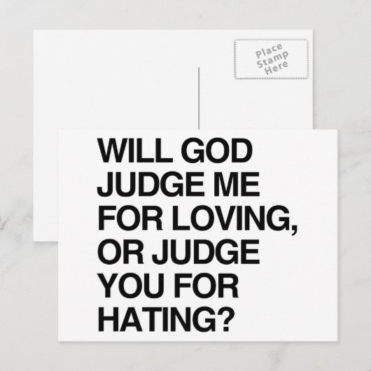 ZAL MIJ RECHTVAARDIGEN VOOR LOVIN BRIEFKAART (Voorkant / Achterkant)