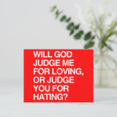 ZAL MIJ RECHTVAARDIGEN VOOR LOVIN BRIEFKAART (Staand voorkant)