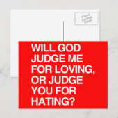 ZAL MIJ RECHTVAARDIGEN VOOR LOVIN BRIEFKAART (Voorkant / Achterkant)