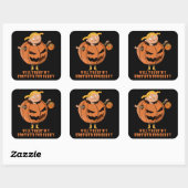 ZAL MIJN BROER HANDELEN VOOR SNOEP grappig hallowe Vierkante Sticker (Vel)