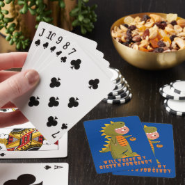 ZAL MIJN ZUS HANDELEN VOOR SNOEP grappig halloween Pokerkaarten