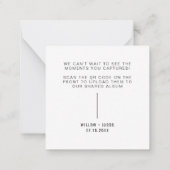 ZAL Moderne Deel de Kaarten van de Lijst van de Co Notitiekaartje (Achterkant)