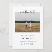 ZAL Moderne Minimale Vierkante Foto sparen de Datu Kaart (Voorkant)