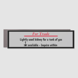 Zal nier verhandelen voor een gastank automagneet