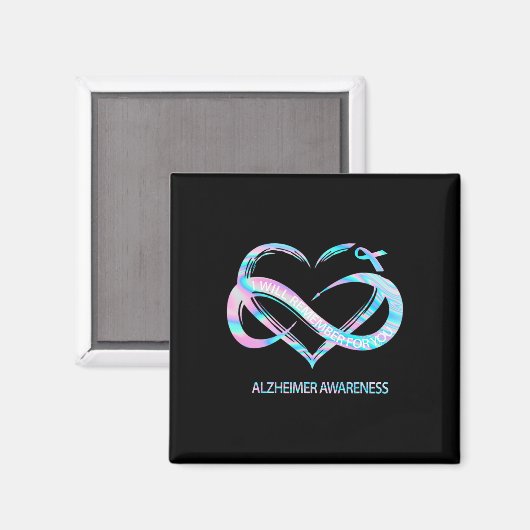 Zal onthouden voor u Alzheimerheimer Awareness Cu Magneet (Voorkant / Achterkant)