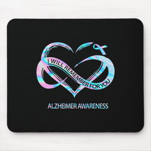 Zal onthouden voor u Alzheimerheimer Awareness Cu Muismat (Voorkant)