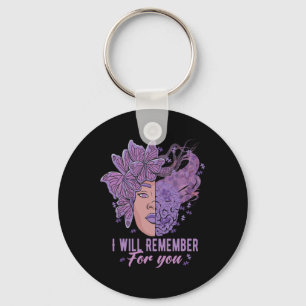 Zal onthouden voor u Alzheimerheimer Awareness doo Sleutelhanger