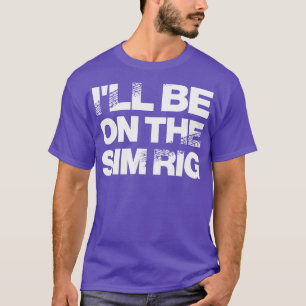 Zal op de SIM-ring motor sport ontwerp T-shirt