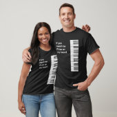 Zal op mijn board piano toetsen grappig synth toet t-shirt (Unisex)