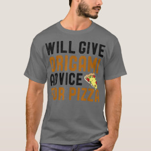 zal originami - advies geven voor pizza funny Foli T-shirt