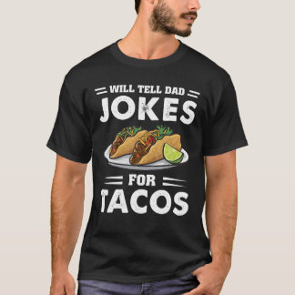 Zal papa vertellen dat hij tacos Taco Lover Funny T-shirt