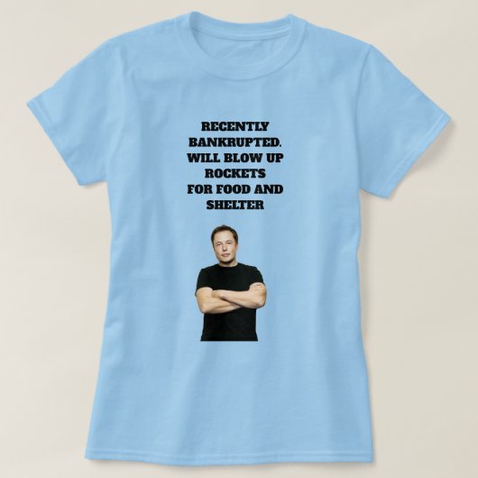 Zal raketten opblazen T-shirt (Design voorkant)