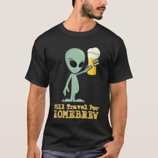 Zal reizen voor homebrew (Logo op achterzijde) - d T-shirt
