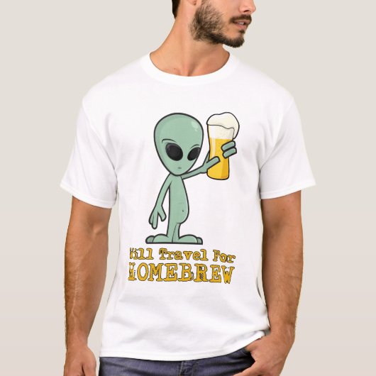 Zal reizen voor homebrew (Logo op achterzijde) - l T-shirt (Voorkant)
