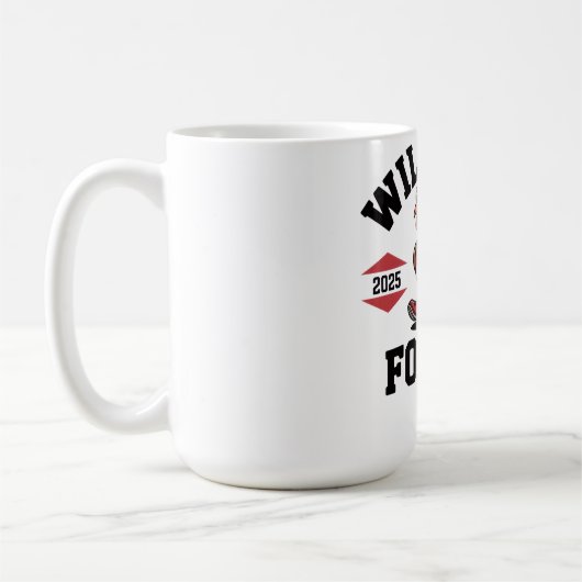 Zal Rennen Voor Taart Grappige Thanksgiving Koffie Koffiemok (Links)