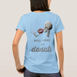 Zal Röntgenstralen voor Donuts en Stralingssymbool T-shirt