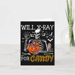 Zal röntgenstraling gebruiken voor Kerstmis Candy Kaart