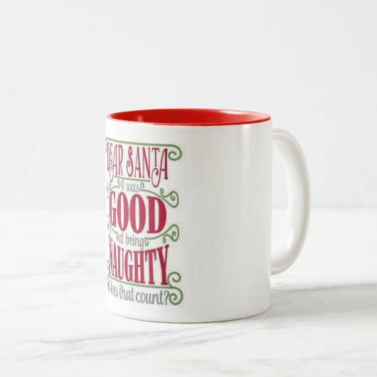 ZAL SANTA ME EEN BREAK CHRISTMAS GEVEN TWEEKLEURIGE KOFFIEMOK (Voorkant rechts)