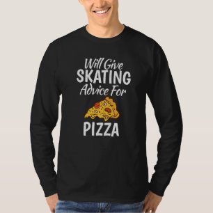 Zal schaatsadvies geven voor Pizza Roller Skating T-shirt