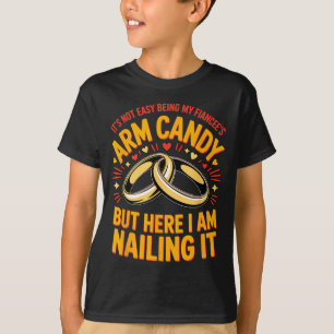 Zal sieraden zijn verlovings verloofde paar arm t-shirt