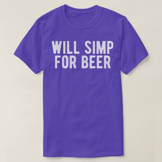 Zal Simp voor bier T-shirt (Design voorkant)