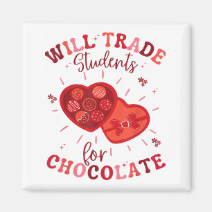 Zal studenten ruilen voor chocolade leraar Valenti Magneet