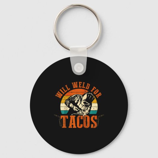 Zal Tacos Lassen Lasser Grappig Lassen Kostuum Las Sleutelhanger (Voorkant)
