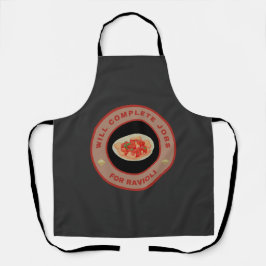 Zal taken voor Ravioli afmaken Schort