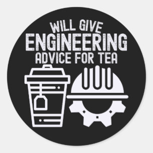 Zal technische adviezen geven voor thee ronde sticker