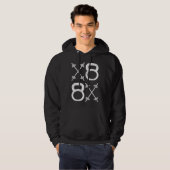 Zal trainen voor donuts-sprinkles retro hoodie (Voorkant volledig)