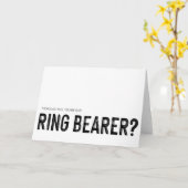 Zal u bellen dragervoorstel vragen bruiloft kaart (Gele Bloem)