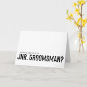 Zal u Junior Groomsman voorstel vragen bruiloft Kaart (Gele Bloem)