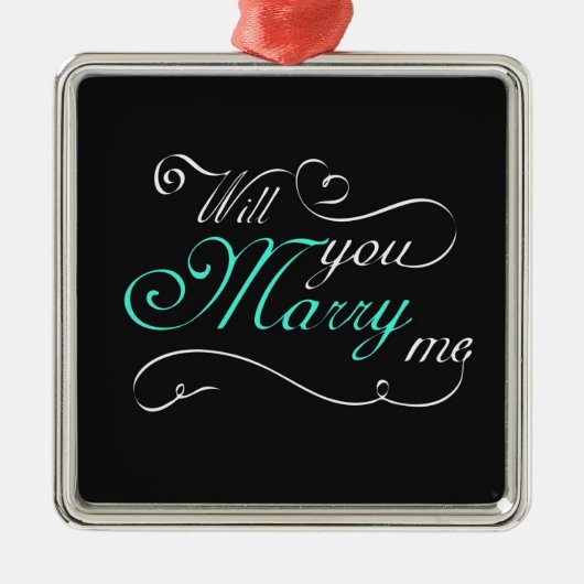 **ZAL U MIJ MARRY** CHRISMAS VOORSTEL ORNAMENT (Voorkant)