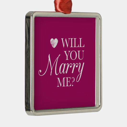 **ZAL U MIJ MARRY** CHRISMAS VOORSTEL ORNAMENT (Rechts)