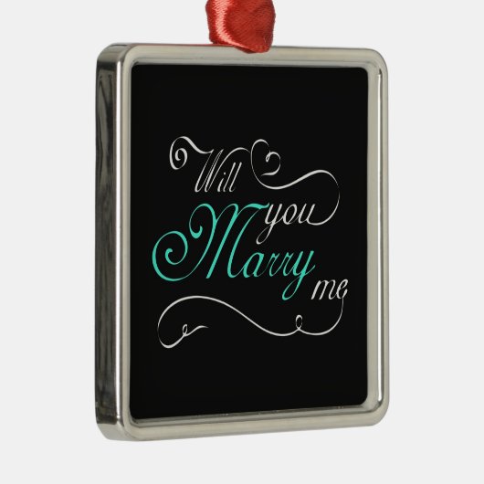 **ZAL U MIJ MARRY** CHRISMAS VOORSTEL ORNAMENT (Rechts)