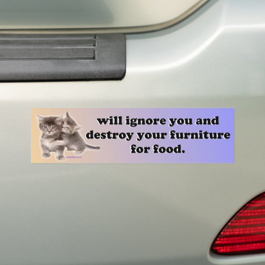 zal u negeren bumpersticker (Op auto)