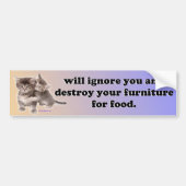 zal u negeren bumpersticker (Voorkant)