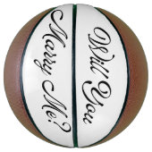 Zal uw marry me met een groot mandje voorstellen? basketbal (Verticaal)