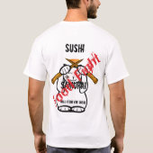 zal vechten voor Sushi T-shirt (Achterkant)